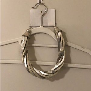 Twisted metal necklace